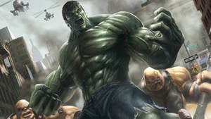 Incredible Hulk And Monsters Wallpaper