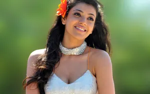 Indian Actress Kajal Agarwal In Nature Wallpaper
