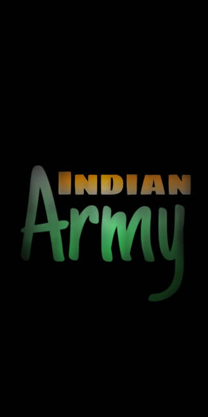 Indian Army Logo Text Art Wallpaper