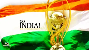 Indian Cricket Gold Championship Trophy Wallpaper