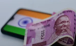 Indian Currency Blurred Flag Wallpaper
