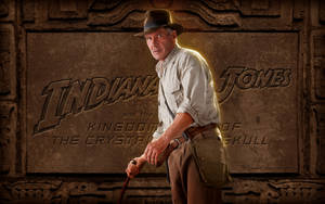 Indiana Jones Engraved On Stone Wallpaper