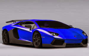 Indigo Blue Lamborghini Aventador Car Wallpaper