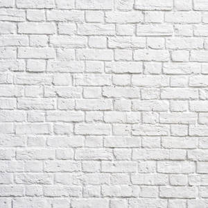 Industrial White Brick Wall Wallpaper