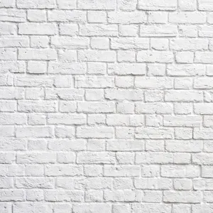 Industrial White Brick Wall Wallpaper