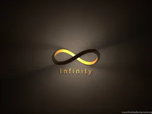 Infinity Symbol Gold Silver Wallpaper
