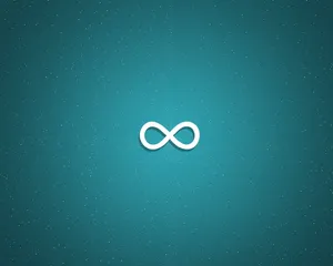 Infinity Symbol Green Tiny White Wallpaper