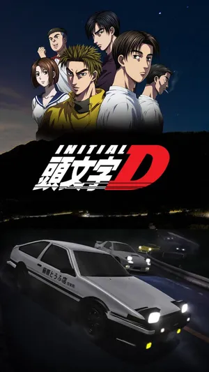 Initial D Phone Logo And Car Wallpaper