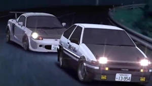 Initial D Racing Cars Wallpaper