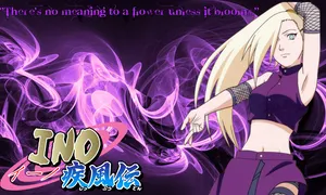 Ino Yamanaka, Fan-favorite Teen Shinobi And Member Of Team Asuma In Naruto. Wallpaper