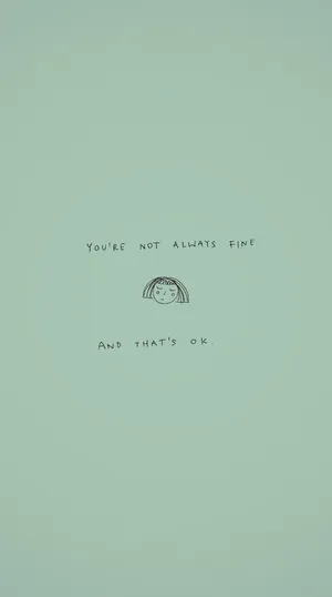 Inspirational Quote On A Plain Green Background Wallpaper