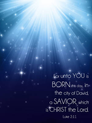 Inspirational Religious Christmas Verse Wallpaper