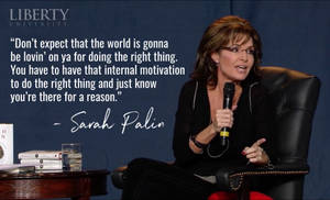 Inspirational Sarah Palin Quotation Wallpaper
