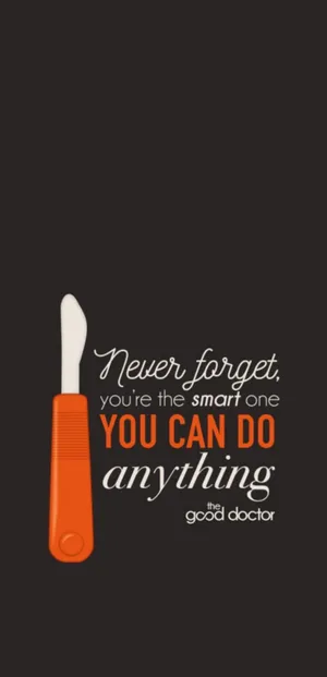 Inspiring Doctor Quote On A Soft Background Wallpaper