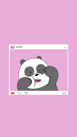 Instagram Panda We Bare Bears Wallpaper