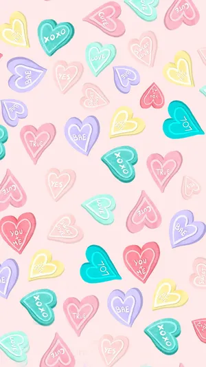 Instagram Story Colorful Love Valentines Heart Wallpaper