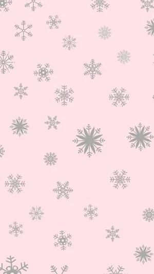 Instagram Story Winter Snowflakes Pattern Wallpaper