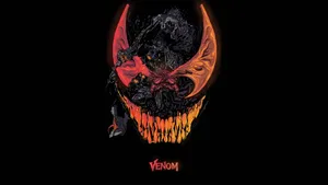 Intense Abstract Venom Illustration Wallpaper