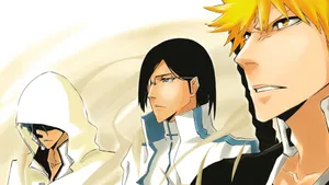 Intense Battle-ready Ichigo In 4k Wallpaper