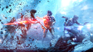 Intense Battlefield Action Wallpaper