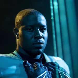 Intense_ Gaze_in_ Blue_ Lighting Wallpaper