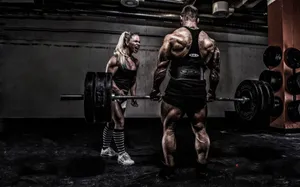 Intense_ Gym_ Workout_ Session Wallpaper