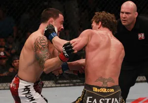Intense Ufc Match With Gray Maynard Wallpaper