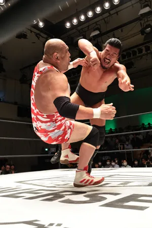 Intense Wrestling Match Action Wallpaper