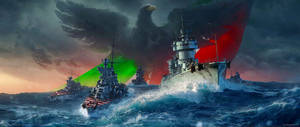 International Naval Force In Action Wallpaper