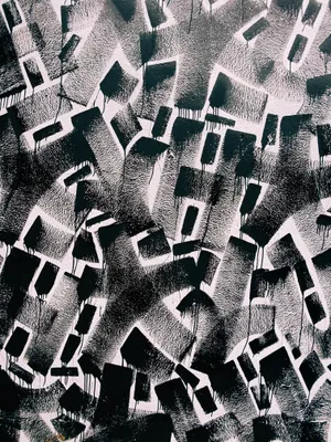 Intricate Black And White Collage Artwork Wallpaper