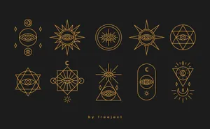 Intricate Esoteric Symbols Wallpaper