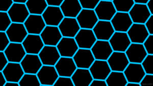 Intricate Shapes Of Colorful Hexagons Wallpaper