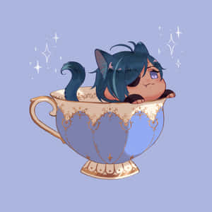 Intriguing Kaeya In Full Glory Wallpaper