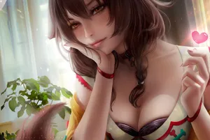 Inugami Korone - Channeling Her Endearing Charm Wallpaper