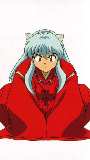 Inuyasha In White Phone Wallpaper