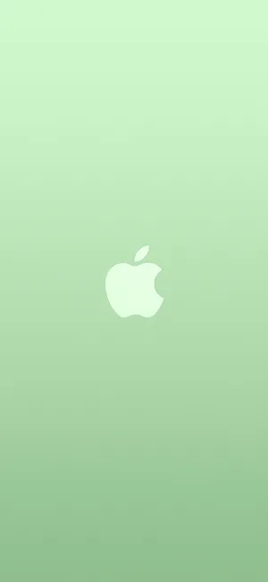 Iphone 11 Apple Logo Green Background Wallpaper