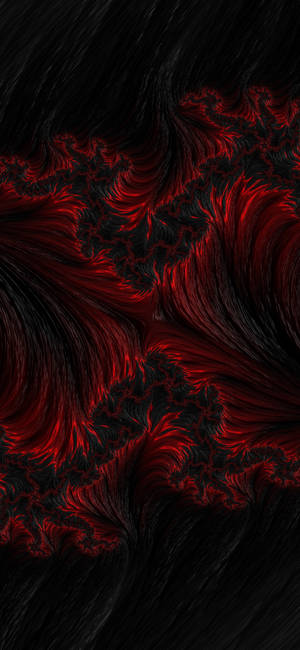 Iphone 11 Black Background With Red Abstract Art Wallpaper