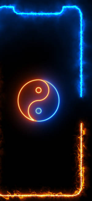 Iphone 11 Black Yin And Yang Background Wallpaper