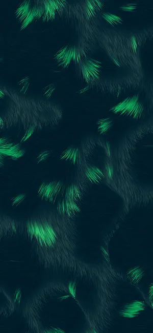 Iphone 11 Green And Turquoise Fur Wallpaper