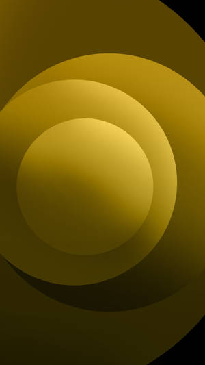 Iphone 12 Pro Max Gold Circles Wallpaper