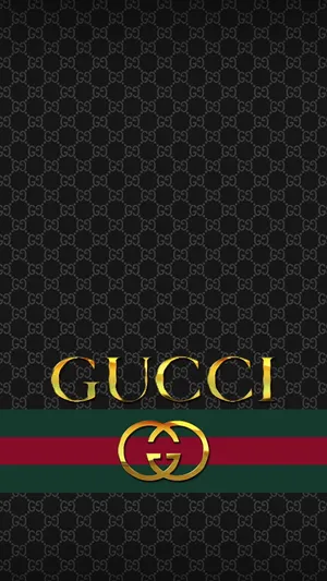 Iphone 12 Pro Max Gold Gucci Wallpaper