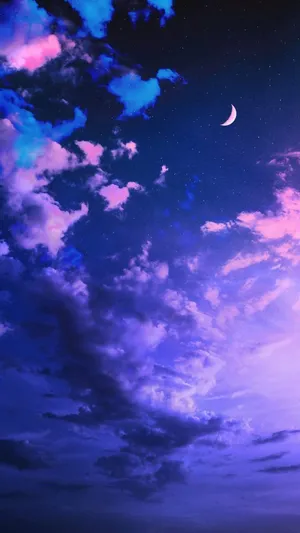 Iphone 12 Pro Purple Sky Wallpaper