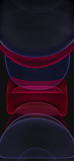 Iphone 12 Stock Red Clear Shapes Wallpaper