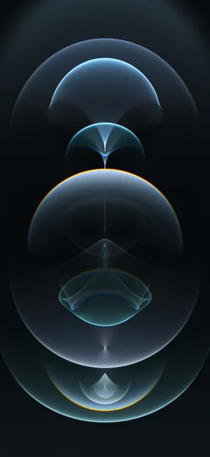 Iphone 12 Stock White Ovals Wallpaper