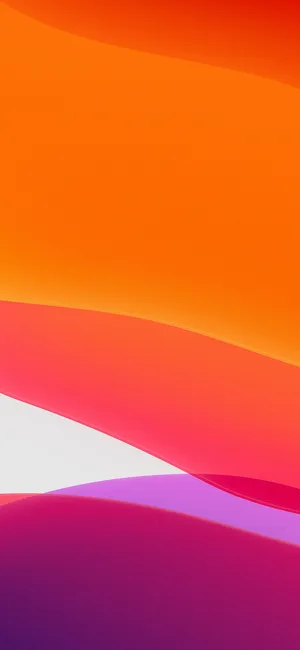 Iphone 13 Ios Pink Orange Abstract Wallpaper