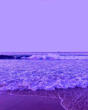 Iphone 7 Beach Purple Wallpaper