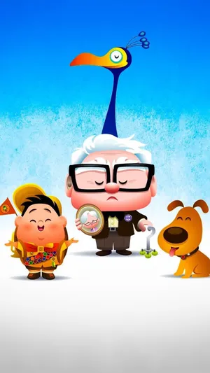 Iphone 7 Disney Up Characters Wallpaper