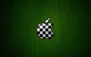 Iphone Apple Logo Checkered Wallpaper