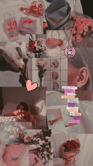 Iphone Collage Of Wallpaper And Sticky Notes Wallpaper