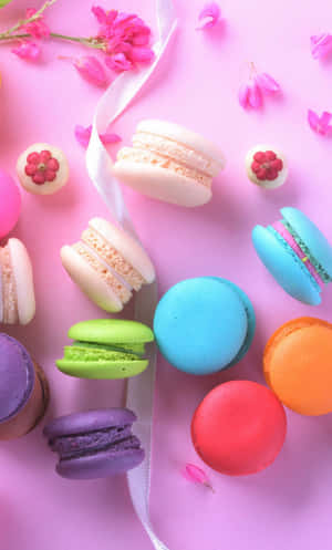 Iphone Food Colorful Macarons Wallpaper